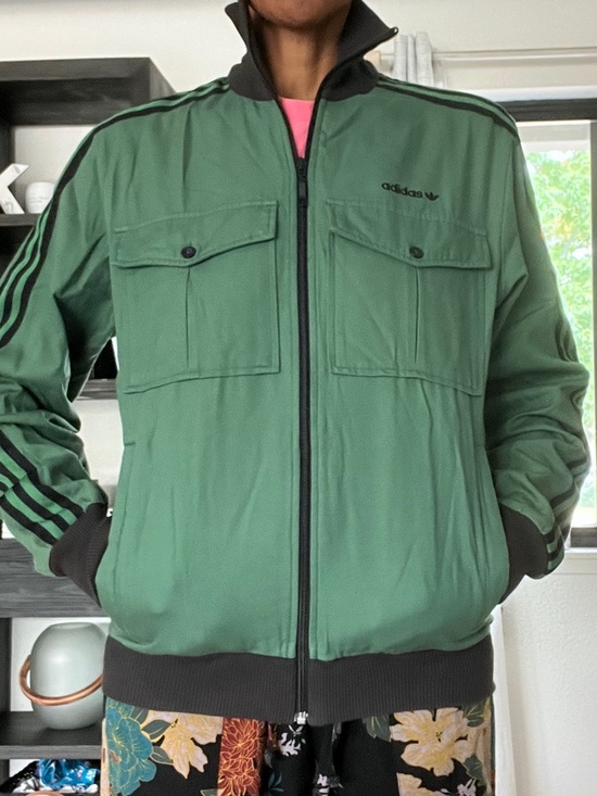 adidas Other - Espana 82 adidas Green Bomber-Style Track Jacket with Black Trim